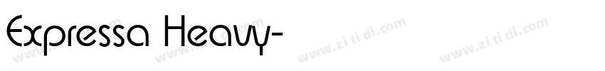 Expressa Heavy字体转换
